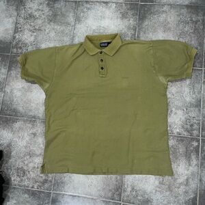 Vintage Patagonia Men's Olive Green Short Sleeve Polo Shirt